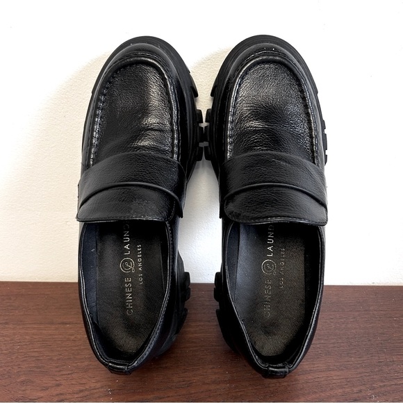 Chinese Laundry Platform Chunky Loafers Black - Picture 7 of 11